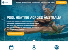 Tablet Screenshot of poolheating.com.au